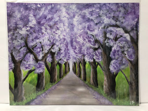 “Purple Tree Tunnel” Print