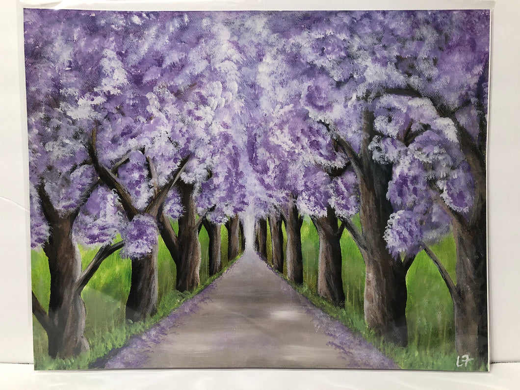 “Purple Tree Tunnel” Print