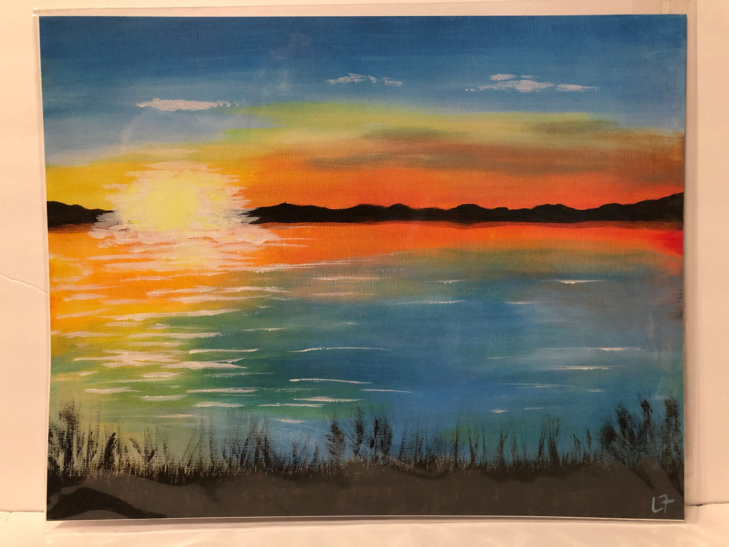 “Sunset on the Lake” Print