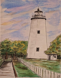 Ocracoke Lighthouse print