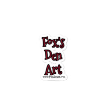 Load image into Gallery viewer, Fox&#39;s Den Art bubble-free stickers